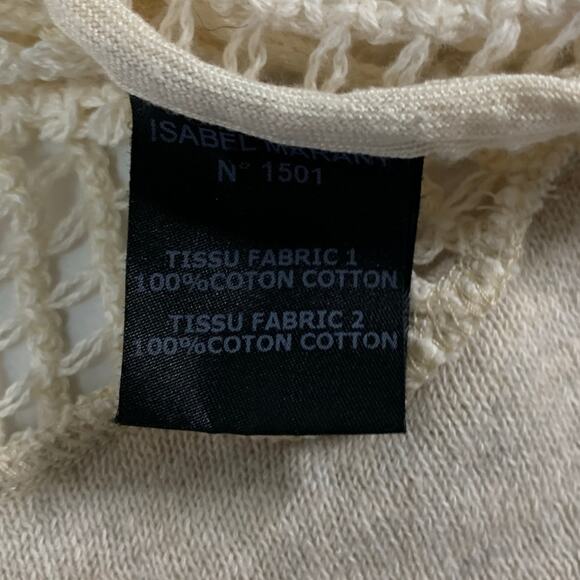 Isabel Marant L Womens 100% Cotton Elise Raglan Pullover Knit Sweater *flaw - Picture 9 of 10